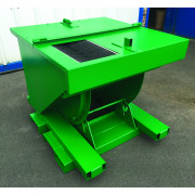 Benne basculante avec ou sans opercule - Volume de 500 à 2500 L