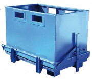 Benne à fond ouvrant - Capacité de 700 à 1800 L