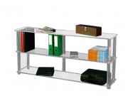 Bibliothèque large en altuglas