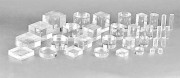 Blocs cubes et ronds plexiglass - ∅.25 mm à 100 mm - H.25 mm à 150 mm