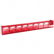 Bloc tiroirs basculants - Fond et côtés pleins - 3 à 9 godets - De L.600 x l.210 x H242 à L.600 x l.86 x H.78 mm - Coloris au choix