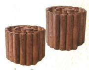 Bordure de jardin en Pin demi-rondins