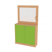 Borne accueil double porte pour crèche