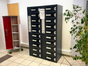 Borne de recharge téléphone portable - Capacité 24 casiers - Lightning USB USB-C