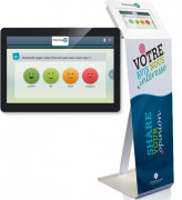 Borne de satisfaction clients personnalisable