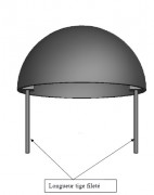 Borne de sécurité en fonte ductile