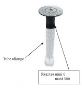 Bouche à clé carrée auto exhaussable