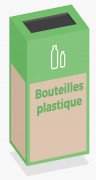 Box de recyclage bouteilles plastique