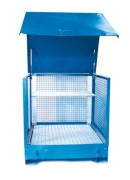 Box de rétention à parois grillagés - 2 fûts 220 L