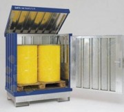 Box de stockage en acier pour fûts 246 L