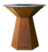 Braséro Corten finition rouillée