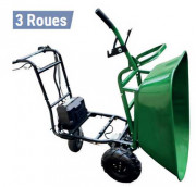 Brouette électrique à 3 roues - Contenance 170 L - Charge 230 kg