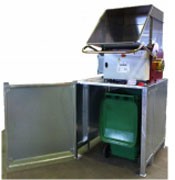 Broyeur de carton pour conteneur 330 L - Vitesse de coupe 20 tr/min - Couple de sortie 3850 N/m