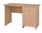 Bureau avec caisson et tiroir KUMYOS – Dim.1000 x 600 mm ou 1200 x 600 mm - Structure mélaminé