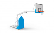 But de basket mobile repliable pour compétition - Déport 2,25 ou 3,25 m - Hauteur fixe ou ajustable 2,60 ou 3,05 m - Intérieur ou extérieur