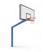 But de basket compétition extérieur hauteur réglable - Déport 2,25 m - Hauteur réglable entre 2,60 et 3,05 m - Panneau polyester