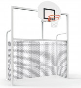 But multi-sports Le Combi - Remplissage : Filet - Foot Hand Basket - Scolaire / Loisirs - 3 x 2 m - Acier galvanisé plastifié – Scellement direct ou Sur platine