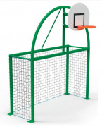 But multi-sports Le Savary - Remplissage : Filet - Foot Hand Basket - Scolaire / Loisirs - 3 x 2 m - Acier galvanisé plastifié – Scellement direct ou Sur platine 