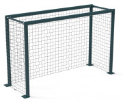 But multi-sports Belles portes - Remplissage : Filet - Foot/Handball - Scolaire / Loisirs - 3 x 2 m - Acier galvanisé plastifié – Scellement direct ou Sur platine  