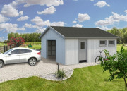 Cabane de garage en bois