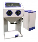 Cabine à manches sablage manuel