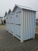 Cabine de plage ou de jardin triple