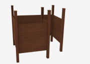 Cabine de plage en plastique recyclé 