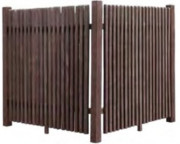 Cache conteneur en plastique recyclé - Ht. 100 à 180 cm