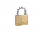 Cadenas laiton à clé - Anse acier - Hauteur 22 mm, Ø6 mm