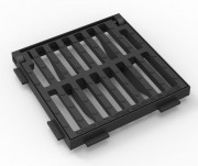 Grille cadre carré en fonte ductile C 250 - 400 x 400 mm