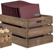 Caisse en bois laqué 21 x 33 x 24,2 cm