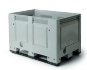 Caisse palette en PEHD 480 L - Dim. L1200 x l800 x H760 à 915 mm