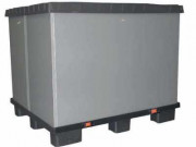Caisse palette en plastique avec couvercle