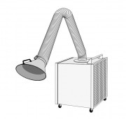 Caisson d'aspiration filtration sur roulettes