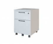 Caisson mobile COMFORT - 2 tiroirs  - Panneaux mélaminés Structurex  – L.420 mm x H.600 mm x P.590 mm