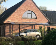 Carport voiture simple ou double sur mesure - En aluminium et polycarbonate