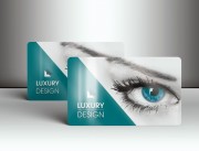 Cartes publicitaires laminées