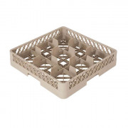 Casier à verre pour lave-vaisselle - 9 à 49 compartiments - Ø verre: de 25 à 150 mm - L.500 x l.500 x H.100mm - Beige
