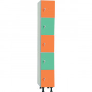 Casier pour vestiaire mélamine 5 portes