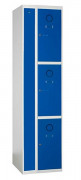 Vestiaire métallique 3 cases avec prises électriques et USB