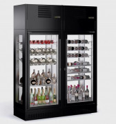 Cave à vin professionnelle - 360° - +4°C à +18°C - LED