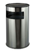 Corbeille cendrier bac à sable 50 L - Inox brillant - ?.435 x H.755 mm