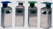Cendrier poubelle aluminium