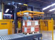 Cercleuse automatique horizontale à 2 colonnes - Cadence 60 palettes/heure