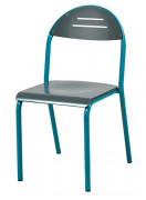 Chaise cantine scolaire bois et aluminium TANAIS - Taille 3 à 6 - Hêtre multiplis - Empilable