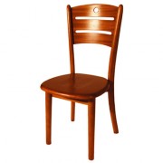 Chaise de restaurant traditionnelle en bois