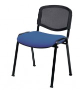 Chaise empilable à dossier résille