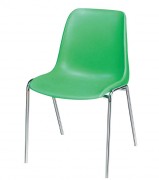Chaise en plastique empilable - Dim. H770 x l490 mm - Hauteur d'assise 440 mm