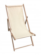Chaise longue avec toile amovible