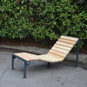 Chaise longue bois
